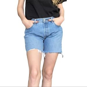 Levi’s 501 Distressed Vintage Shorts Button Fly 10